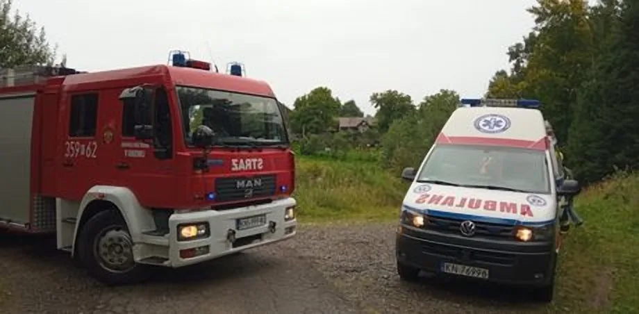 Korzenna - pomoc załodze ZRM w transporcie Pacjętki