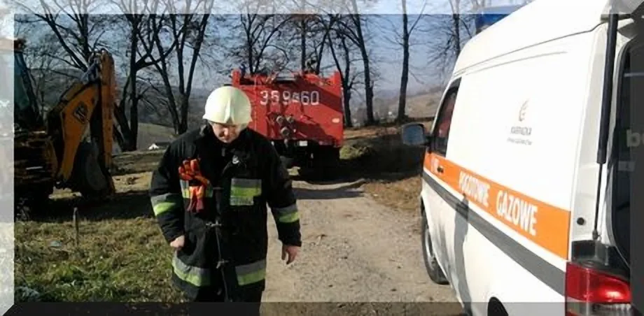 Korzenna - przerwana rura gazociągowa !!!