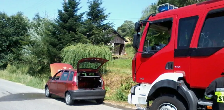 Słowikowa- pożar samochodu osobowego!!!