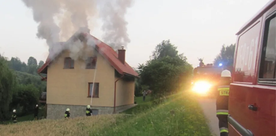 Korzenna - pożar domu !!!