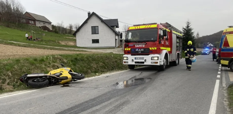 Janczowa - zderzenie dwóch motocykli