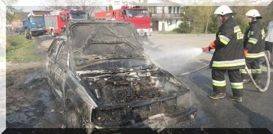 Korzenna - pożar smochodu osobowego !!!