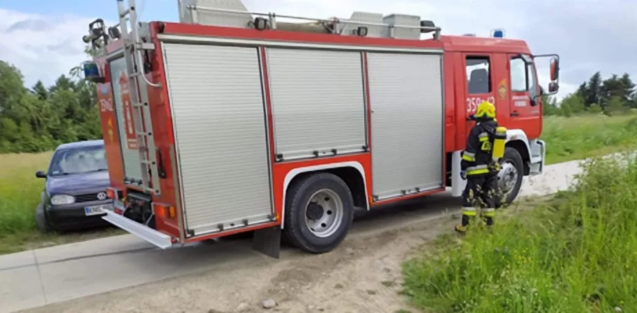 Lipnica Wielka: pożar sterty opon