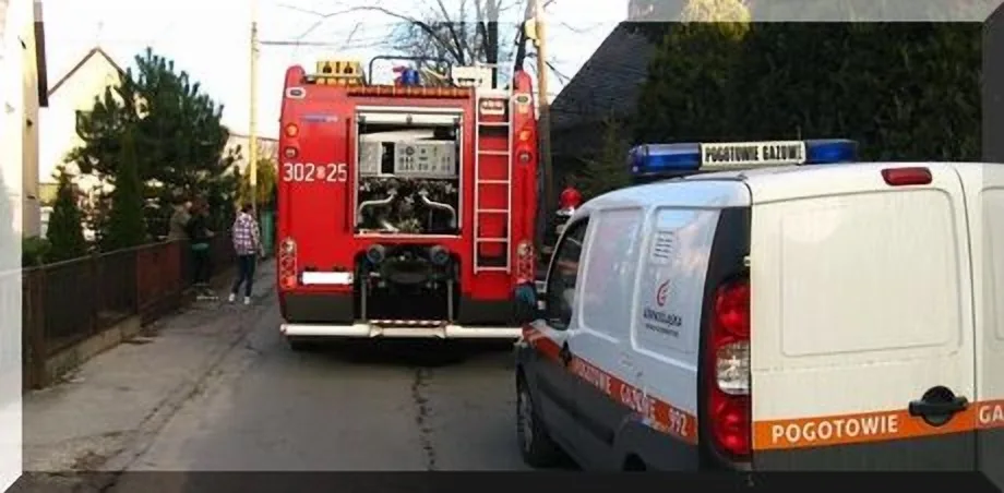 Łęka - przerwany gazociąg, dwie akcje!!!