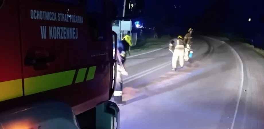 Korzenna - substancja ropochodna na jezdni
