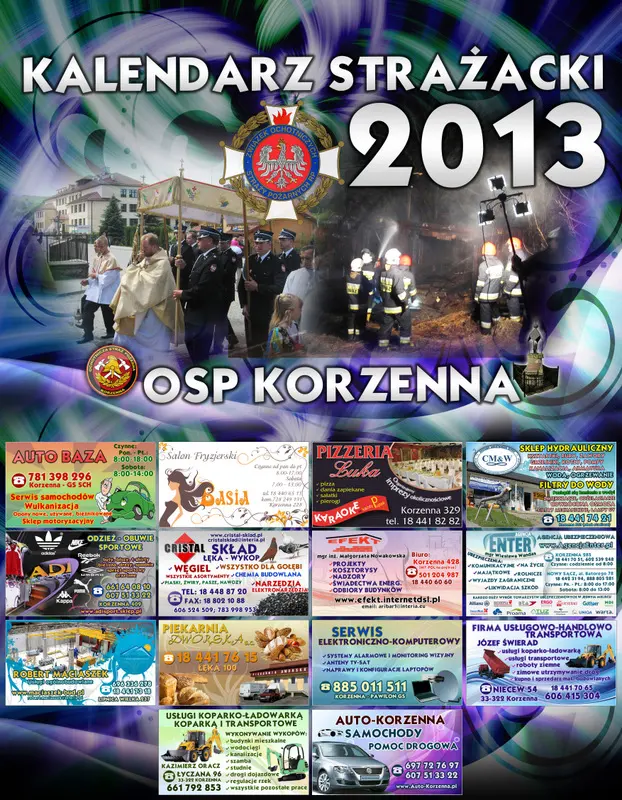 Kalendarz OSP Korzenna 2013 — Okładka