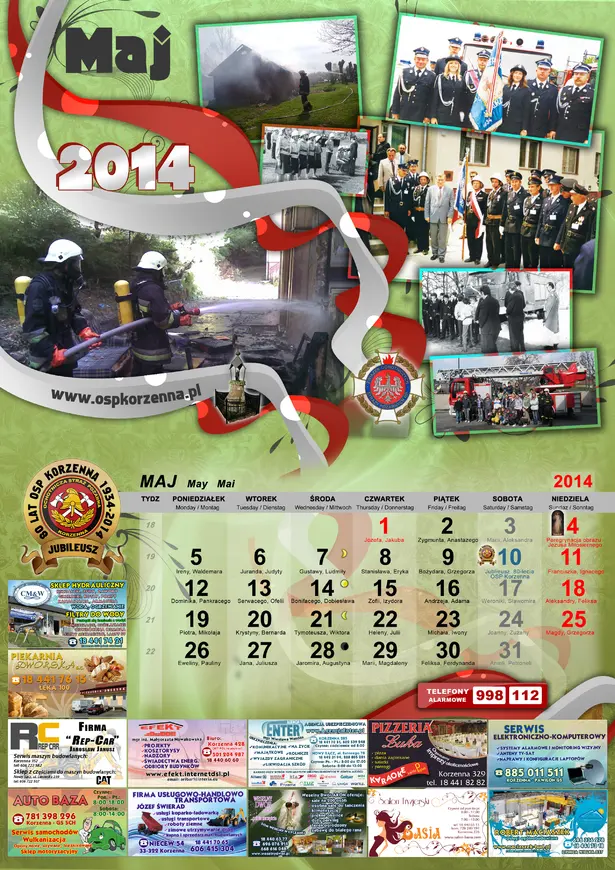 Kalendarz OSP Korzenna 2014 — Maj