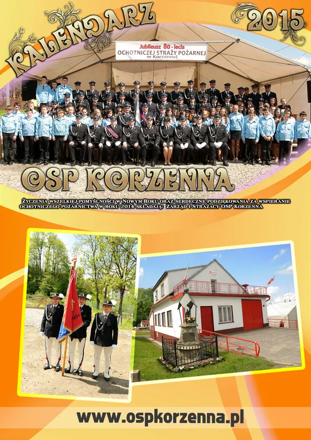 Kalendarz OSP Korzenna 2015 — Okładka