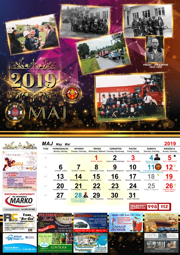 Kalendarz OSP Korzenna 2019 — Maj